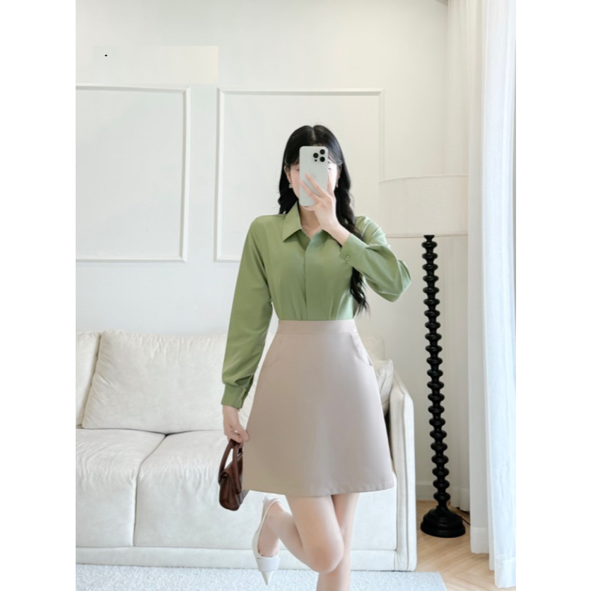 [Có lót quần] Váy chữ A mini Công Sở Có Túi 2 Bên_SHOPGOCTRANG19_CV10NT