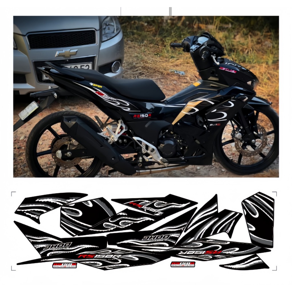 Tem rời WINNER X V3 NHÃN DÁN cao cấp chất  liệu in 3 lớp PPF chống nước không phai màu thích hợp nền đen.