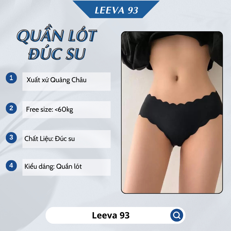 Quần lót nữ không đường may, quần đúc su siêu mỏng lượn sóng màu trơn thoáng khí QL02