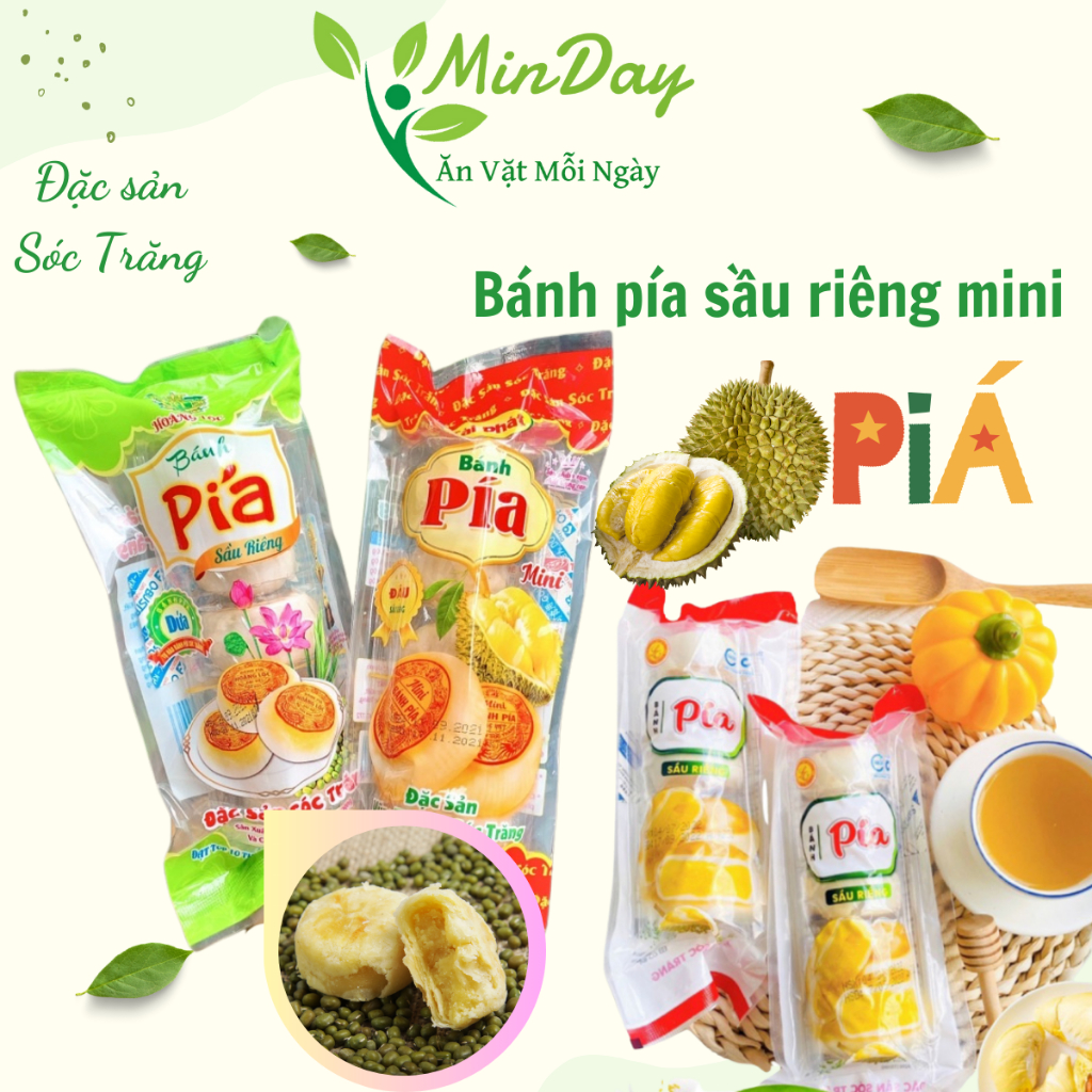 1 Gói Bánh Pía Sầu Riêng Mini 1 goi 5 cái Đặc Sản Sóc Trăng MinDay ...