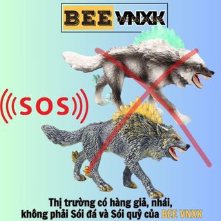 Đồ chơi SCHLEICH mô hình Sói đá hung hãn cao cấp chính hãng xuất dư, không tag hộp BEE VNXK