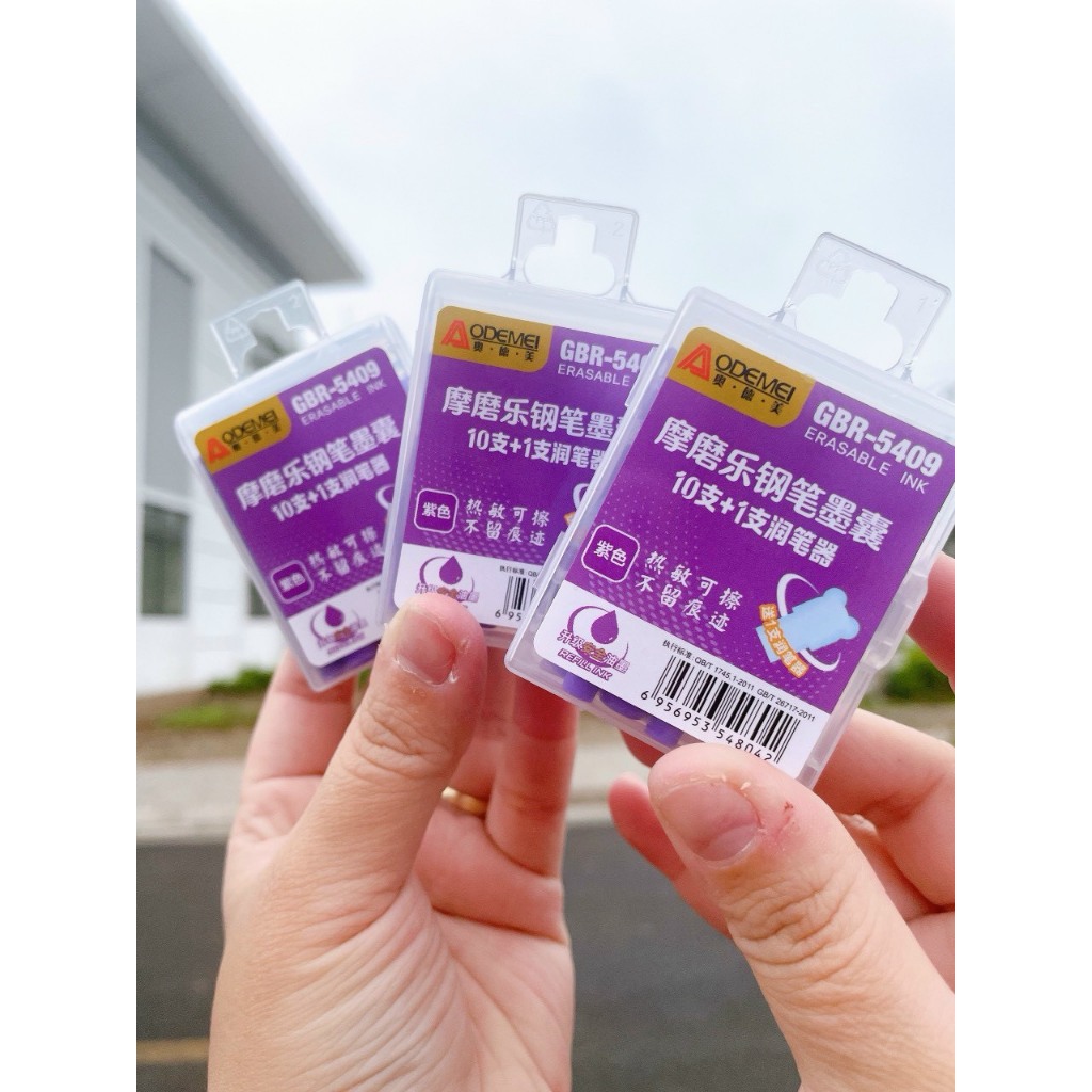Hộp ống mực bút máy xóa được/mực bút máy tẩy được