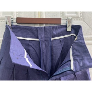 [JUNE LINEN] S17- Bộ quần xếp ly ống rộng 38cm mix áo gile cổ vest. Vải LINEN TƯNG BỐ washed. Ảnh chính chủ.