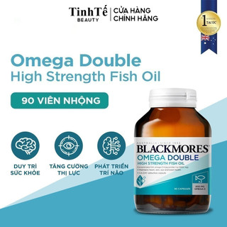 Viên Uống Dầu Cá Bổ Sung Omega Hỗ Trợ Cho Tim, Mắt và Da Blackmores Double Omega High Strength Lọ 90 Viên