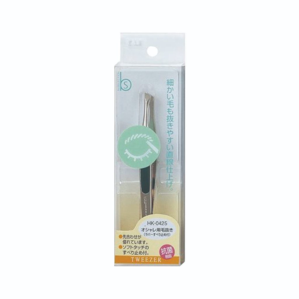 Nhíp Nhổ Lông Mày Thân Kim Loại Kai 74997 - HK0425 (Set 1 Cây)