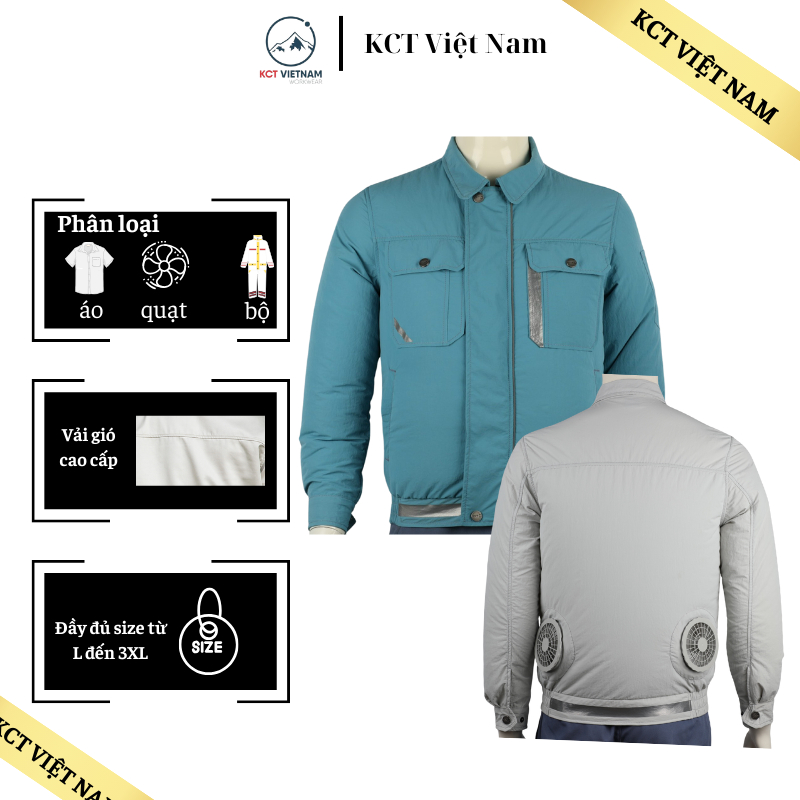 Áo điều hòa KCT áo bảo hộ gắn quạt làm mát cơ thể 3 chế độ Áo điều hòa KCT áo bảo hộ gắn quạt làm mát cơ thể 3 chế độ