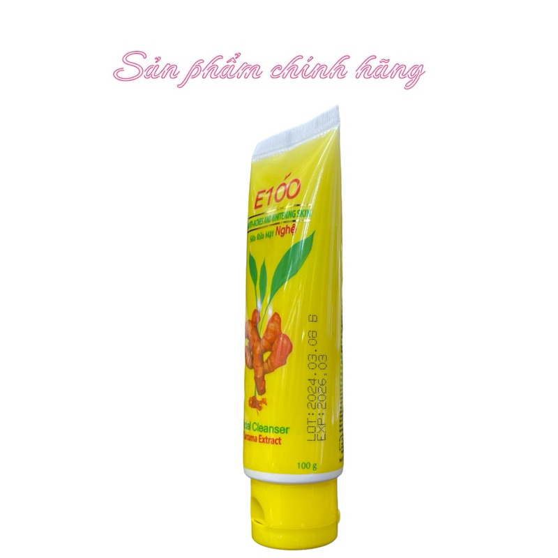 Sữa rửa mặt E100 nghệ 100g