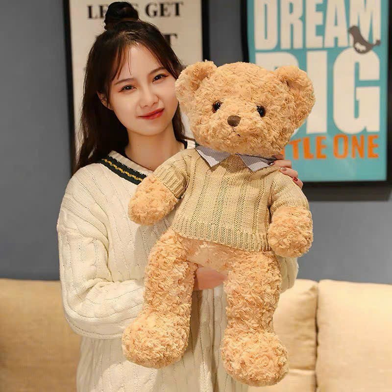 Gấu Bông Teddy Lông Xoăn Quà Tặng Gấu Bông Cho Người Thân Yêu Sang Trọng,Sản Phẩm Gấu Teddy Cao Cấp
