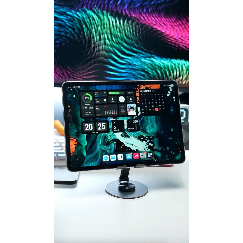 Basemo - Giá đỡ điện thoại kim loại xoay 360 độ, chịu lực tốt, phù hợp với điện thoại, máy tính bảng