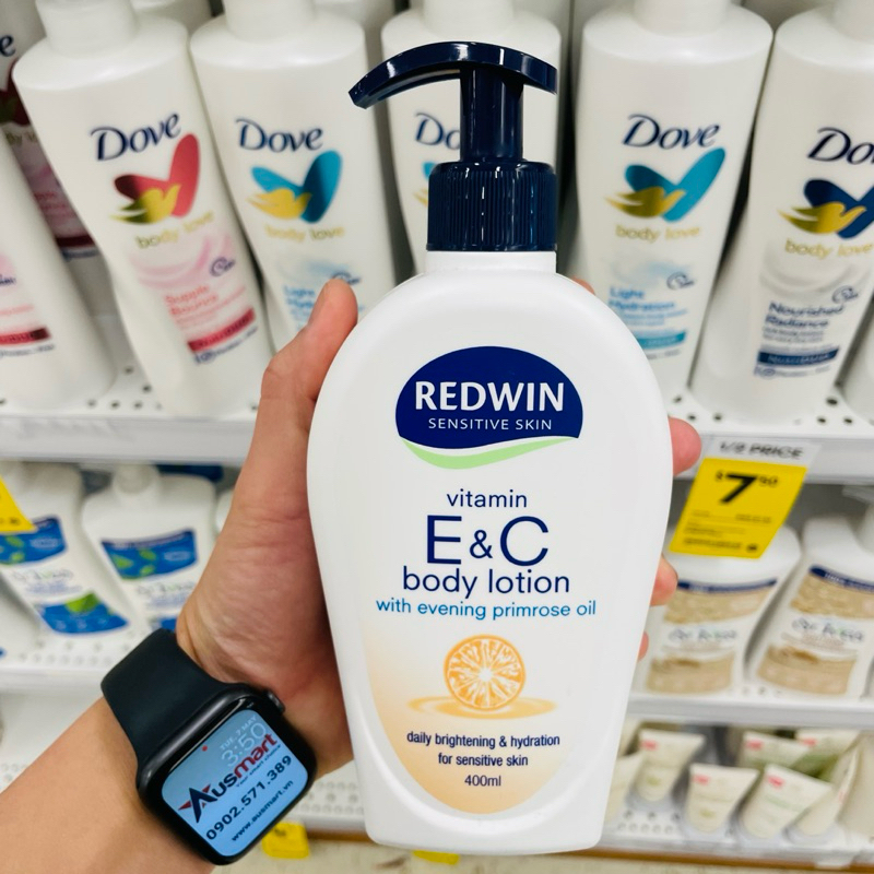 [CHÍNH HÃNG ÚC] Kem dưỡng thể Redwin Body Lotion Vitamin E&C with EPO ...