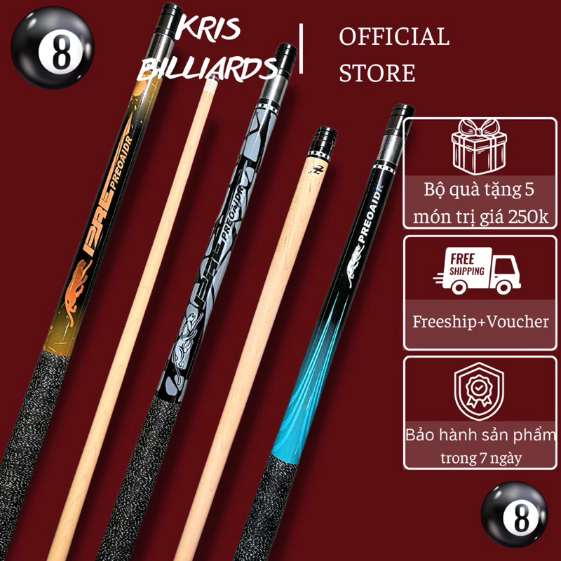 Cơ Bida Preoaidr Jaguar Billiards tặng full combo phụ kiện