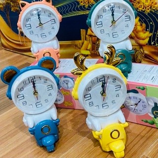 Đồng hồ báo thức hình thú cute nhiều hình, đồng hồ báo thức xe máy siucute