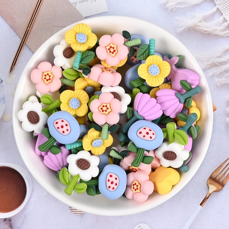 Charm hoa cành tươi không cần tưới dùng làm phụ kiện handmade D.I.Y