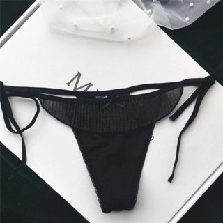 -Quần lót nữ lọt khe da báo phối voan thắt nơ hông sexy v105,