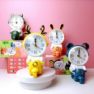 Đồng hồ báo thức hình thú cute nhiều hình, đồng hồ báo thức xe máy siucute