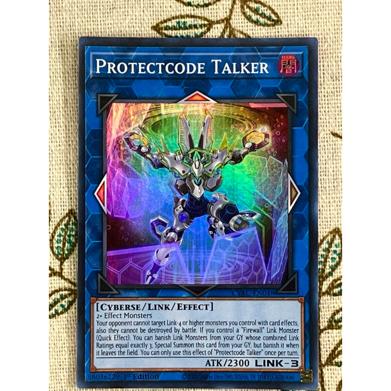 Yu-Gi-Oh! Cyberstorm Access - Protectcode Talker CYAC-EN048 Super Rare 1st Edition Card