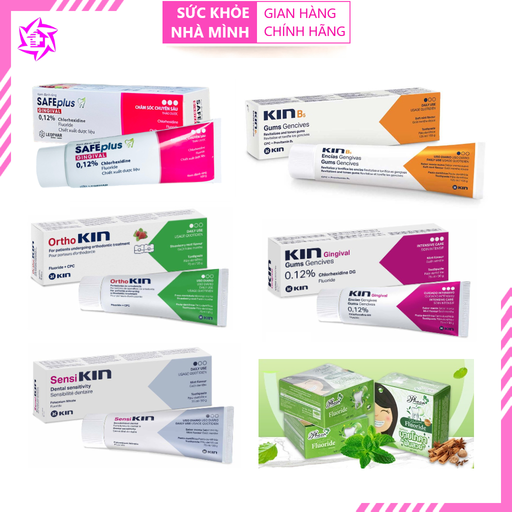 SKNM | Kin Viêm Nướu, SAFEplus Chuyên Sâu, KinB5, Sensikin Ê Buốt ...
