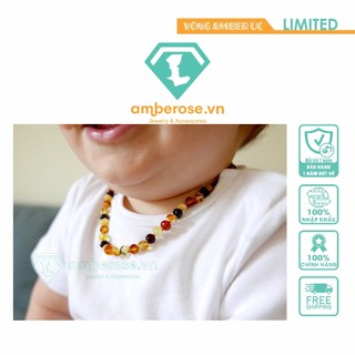 Vòng  Amber cho bé chuẩn tự nhiên từ 0 - 10  tuổi - Amberose.vn