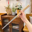 ĐŨA CHIÊN THỨC ĂN THÉP KHÔNG GỈ CÁN GỖ 38.5CM - Đũa chiên inox cao cấp, chống nóng, gắp đồ chiên