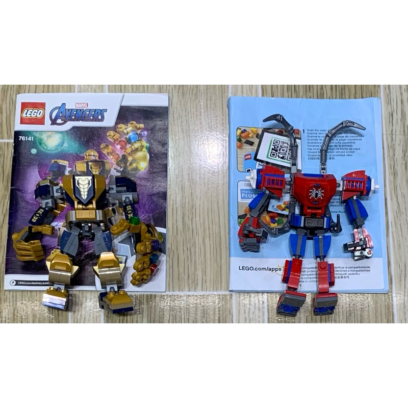 lego 76141 và 76146 robot chiến đấu của thanos và spider man hàng chính ...