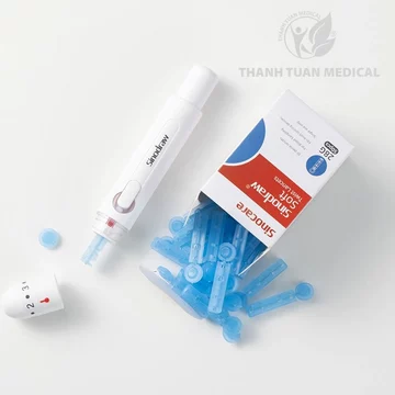 SẴN HÀNG: Kim lấy máu Sinocare Sinodrawv Soft tiệt trùng không đau (hộp 50 kim) Đầu kim: chất liệu cao cấp