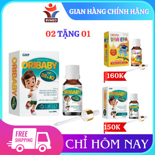 Oribaby D3K2 - Bổ Sung D3+K2 Cho Bé Chai 20ml
