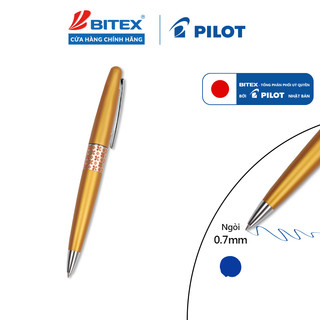 Bút bi ký Pilot Mr3 Retro Pop mực xanh tip ngòi 0.7mm (Thân Flowers) BP-MR3-F-FL-L