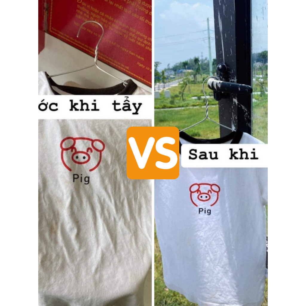 Bột Tẩy Trắng Quần Áo, Tẩy Vết Ố Vàng Bẩn, Đánh Bay Mọi Vết Bẩn
