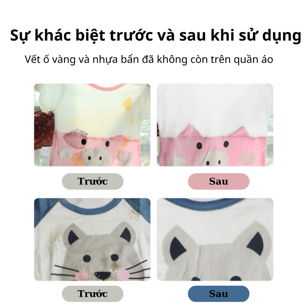 Bột Tẩy Trắng Quần Áo, Tẩy Vết Ố Vàng Bẩn, Đánh Bay Mọi Vết Bẩn