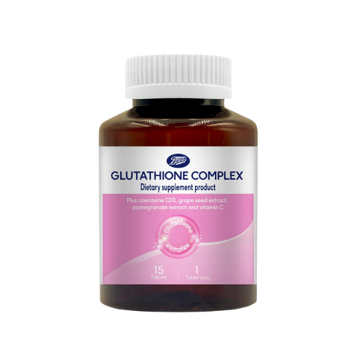 Viên uống chăm sóc da Boots Glutathione Complex 250mg trắng da từ bên trong
