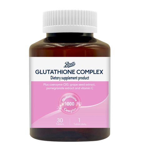 glutathione boots Viên uống chăm sóc da Boots Glutathione Complex 250mg trắng da từ bên trong