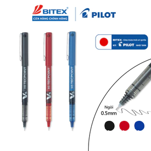 Bút Pilot mực nước Hi-Techpoint V5 tip ngòi 0.5mm – Bút Mực Nước Ngòi 0.5mm Viết Êm, Chính Hãng