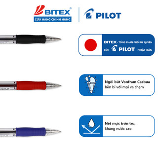 Bút bi Pilot Super Grip tip ngòi 0.7mm