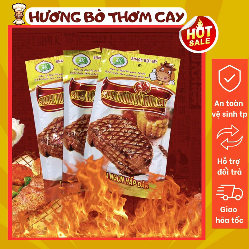 Snack hương bò thơm cay, sườn bò miếng Thiên Long (gói 30g) | Shopee ...