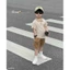 Set polo kẻ ngang phối túi bé trai (9-25 kg)