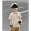 Set polo kẻ ngang phối túi bé trai (9-25 kg)