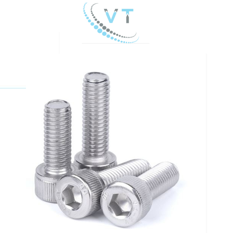 Set 10 Con Bu Lông Lục Giác Chìm Đầu Trụ Inox 304 M12 (12 Ly) Kháng Rỉ Cao Cấp Tiêu Chuẩn DIN 912