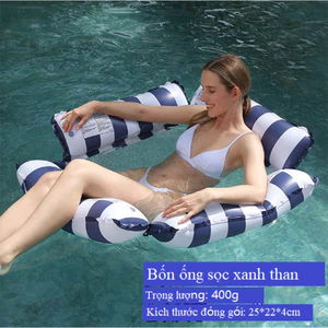 Phao nổi bơm hơi bốn ống, phao bơi tại bể bơi, hồ bơi, khu nghỉ dưỡng