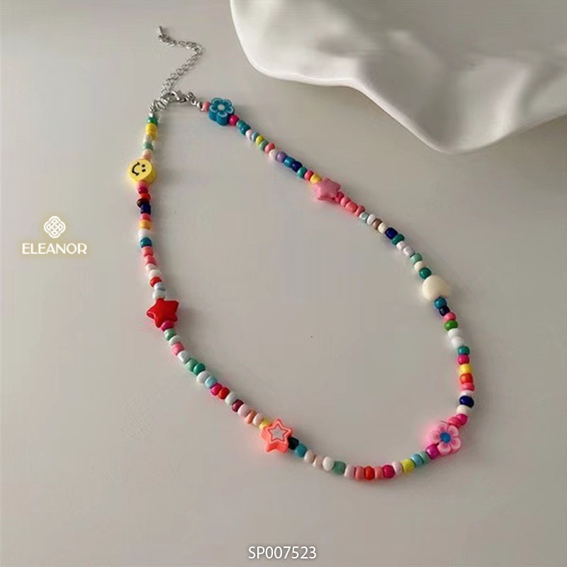 Dây chuyền nữ đi biển Eleanor Accessories sao biển đính charm nhiều màu phụ kiện biển vòng cổ 7419