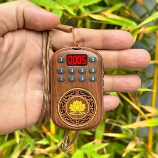 Loa nghe kinh niệm phật HY-002 vân gỗ sẵn 55 bài / có khe thẻ nhớ / cổng tai nghe 3.5mm / nghe liên tục 8h (nhiều màu)