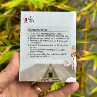 Loa nghe kinh niệm phật HY-002 vân gỗ sẵn 55 bài / có khe thẻ nhớ / cổng tai nghe 3.5mm / nghe liên tục 8h (nhiều màu)