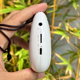 Máy nghe kinh niệm phật GIỌT NƯỚC có sẵn 18 bài / có khe thẻ nhớ / cổng tai nghe 3.5mm / nghe liên tục 10 giờ / dây đeo