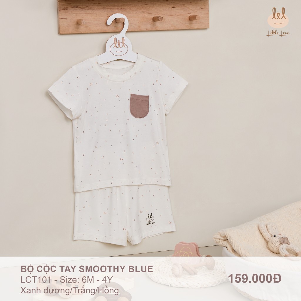 Bộ quần áo cộc tay smoothy dành cho bé LiL Little Love từ 6m đến