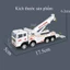 Đồ chơi mô hình xe ô tô cứu hộ 24h bằng nhựa, chạy đà, cần trục xoay 360 độ, kích thước lớn, chi tiết sắc sảo