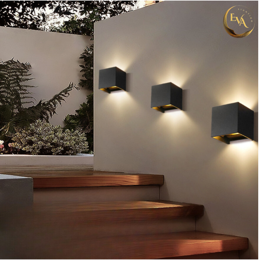 Đèn tường LED hắt 2 đầu EVA SY-02 lắp trong nhà, ngoài trời phong cách hiện đại bảo hành 12 tháng