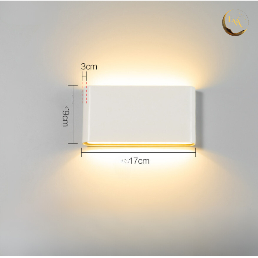 Đèn hắt tường 2 đầu EVA CĐ175 kiểu dáng hiện đại lắp trong nhà ngoài trời cầu thang, hiên, lối đi bảo hành 12 tháng