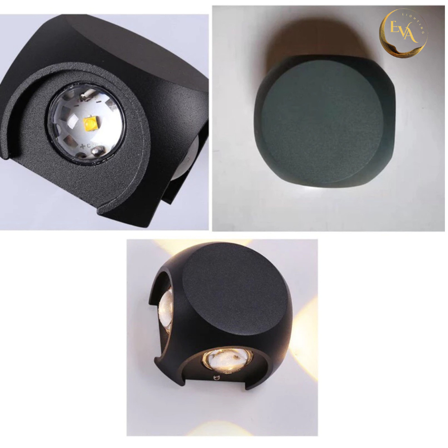 Đèn tường LED EVA SZ đèn trang trí hắt tường ngoài trời trong nhà cầu thang, vách hiên, ban công, bảo hành 12 tháng