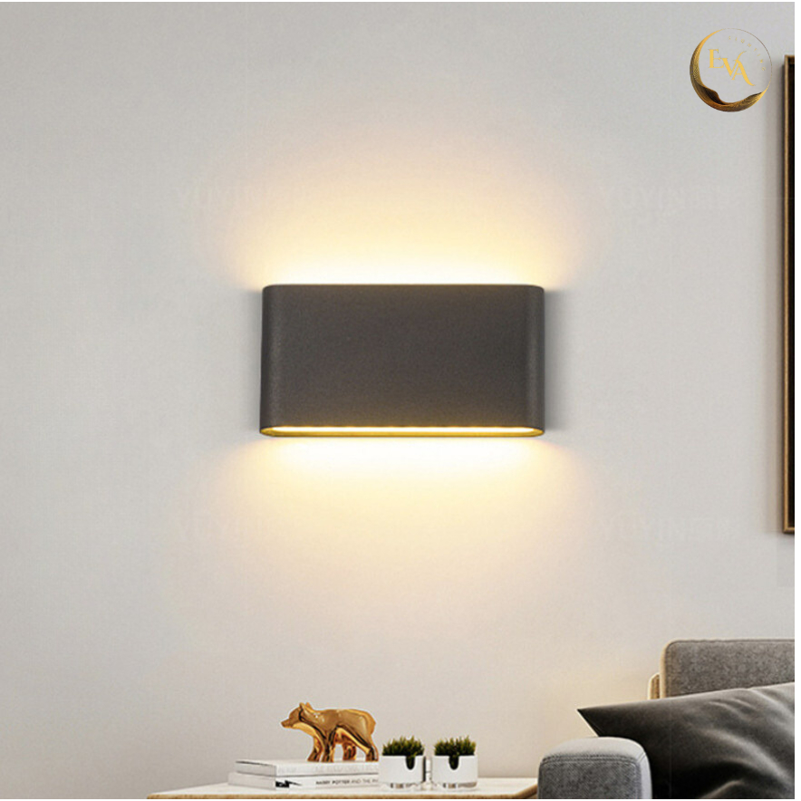 Đèn hắt tường 2 đầu EVA CĐ175 kiểu dáng hiện đại lắp trong nhà ngoài trời cầu thang, hiên, lối đi bảo hành 12 tháng