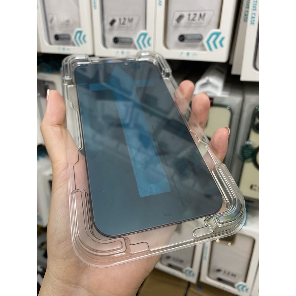 Kính Cường Lực Chống Nhìn Trộm và Trong Suốt có Khung Tự Dán Cho Iphone Full Màn x xr xs 11 12 13 14 15 16 pro max plus