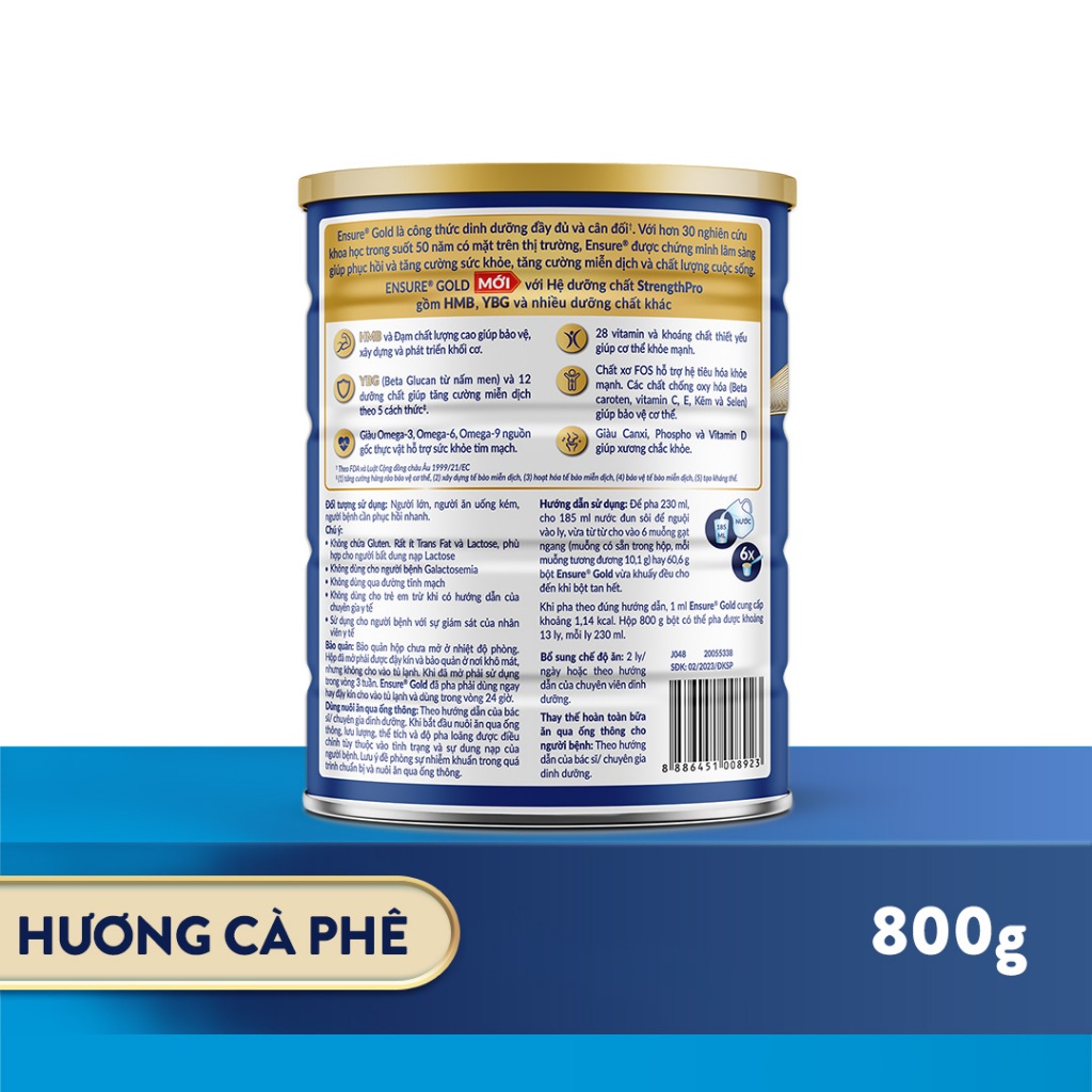 Ảnh Combo 2 Lon Sữa bột Ensure Gold hương Cà phê 800g/ 850g 2